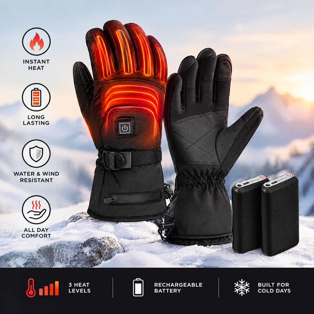 Homologated Heated Gloves